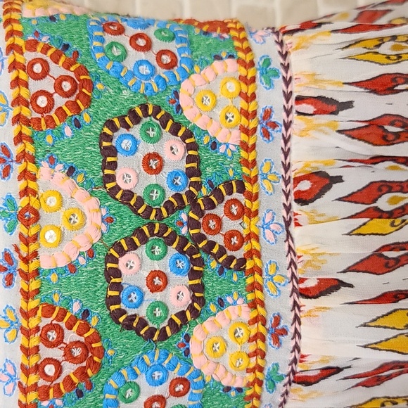 Zara Women's Multicolor Chiffon Spaghetti Summer Mini Dress (Sz M) - Picture 2 of 9